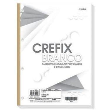 Imagem de Folha para fichario 96 folhas universitário crefix branco - CREDEAL