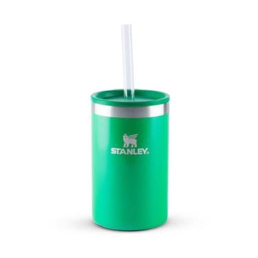 Imagem de Porta Lata Can Cooler Térmico com Tampa Stanley Verde Carnaval 296ML -