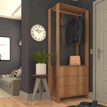 Imagem de Closet com 1 cabideiro e 3 Gavetas EY102 Linha Yes Emovell, Montana