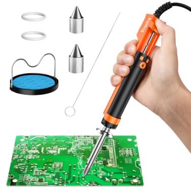 Imagem de Preciva Sugador De Solda De Ferro De Desoldagem Elétrico 929D-V, Pistola De Dessoldagem Portátil, Bombas De Dessoldagem De 110V Com Bicos De Dessoldagem 1,0 Mm 1,2 Mm Para Dessoldagem Através Do Orifí