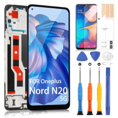 Imagem de Tela LCD para Oneplus Nord N20 5G tela de substituição para 1+ Nord N20 5G GN2200, CPH2459 Display Digitalizador Touch Screen Assembly com ferramentas (preto com moldura