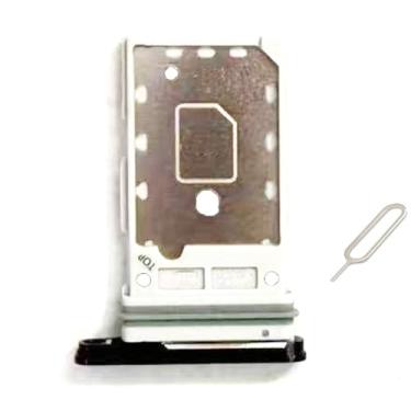 Imagem de UPONEW Bandeja para cartão Samsung Galaxy S23 5G e suporte de cartão SIM micro SD parte de reposição (preto)