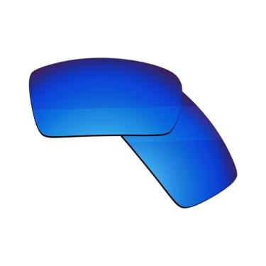 Imagem de Boldbright Lentes de substituição compatíveis com óculos de sol Oakley Gascan OO9014 - Azul espelhado revestido