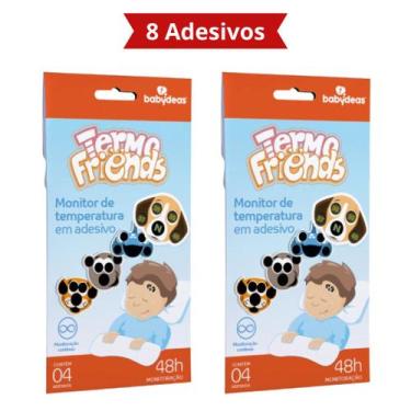Imagem de Kit Adesivo Monitor Temperatura Bebê Termômetro Infantil Febre - Termo
