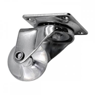 Imagem de Rodizio Silicone Jomarca Base Giratoria Sem Trava 35Mm