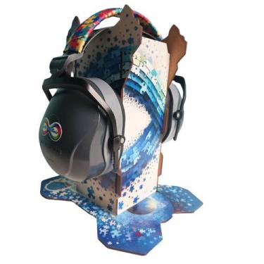 Imagem de Abafador de Ruido para Autistas Infinity Blue 26 DB com Suporte Decora