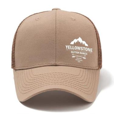 Imagem de Boné de Beisebol Masculino da Fazenda Dutton de Yellowstone, Bege