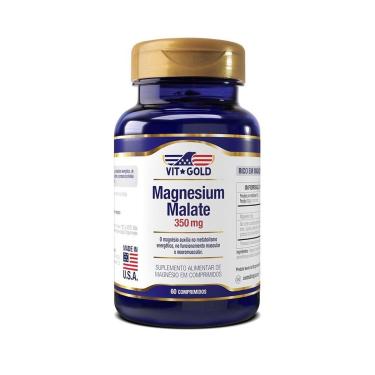 Imagem de Magnesio Dimalato 350mg Vitgold 60 Comp-Unissex