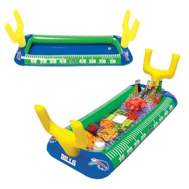 Imagem de BigMouth Buffet inflável oficialmente licenciado pela NFL Buffalo Bills de 1,2 m – logotipo do time e cores – fácil de limpar, perfeito para portas traseiras, festas e celebrações de dia de jogo
