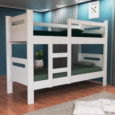 Imagem de Beliche Solteiro Amanda c/ Escada 2 Andares Seguro e Moderno - Lucky S