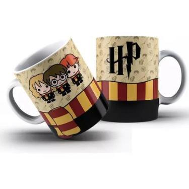 Imagem de Caneca Harry Potter Cartoon - Branca, Personalizada, Ideal para Presen