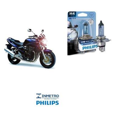 Imagem de Lâmpada Philips BlueVision H4 p/ SUZUKI Bandit 1200 2005-08