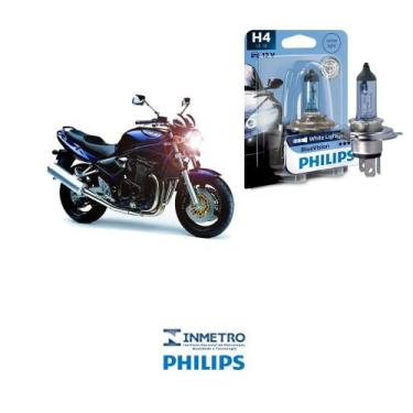 Imagem de Lâmpada Philips BlueVision H4 p/ SUZUKI Bandit 1200 96-08