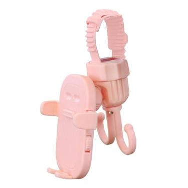 Imagem de Milageto Gancho de carrinho, gancho de armazenamento, porta -carrinho de carrinho de armazenamento para sacolas de compras, Rosa