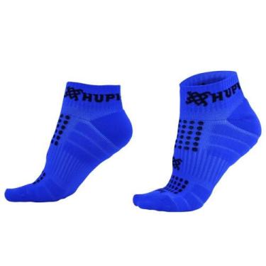 Imagem de Meia Curta para Corrida HUPI Running Pro Azul Oceano, Azul