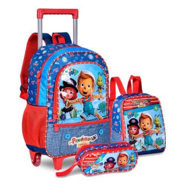 Imagem de Kit Mochila de Carrinho Infantil com Lancheira Clio Meninos - Clio Sty