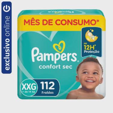 Imagem de Fralda pampers confort sec jumbo xxg 112 unidades