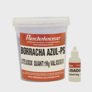 Imagem de Borracha De Silicone: Azul Alta Flexibilidade para Moldes (Com Catalisador) 1,030 Kg