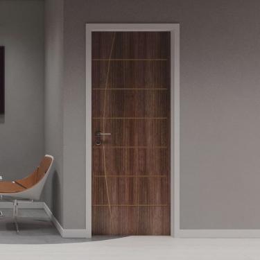 Imagem de Folha de Porta de Madeira 210x82cm Espessura 3,5cm mmc Eucaplac Frisada Tivoli Eucatex