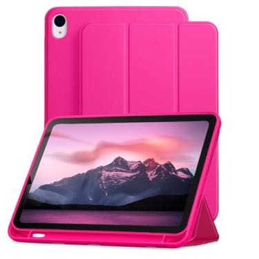 Imagem de Capa Case PREMIUM Anti Impacto com função sleep e suporte para iPad 10 10.9" e iPad 11 A16 2025 Com Compartimento Para Pencil Caneta Tampa Magnética (Rosa choque)