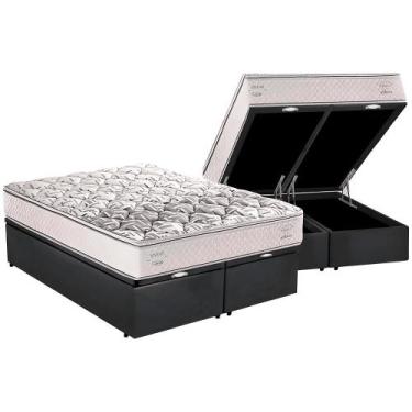 Imagem de Cama Box Baú Queen com Colchão Herval Ergoplus C1604 158x198x68cm MS, 