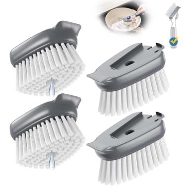 Imagem de Escova de prato de substituição para OXO | Cabeça de recarga para escova de pratos OXO | Cabeça de substituição de escova de prato de cozinha, escova de esfregar louça, esfregadores de utensílios de