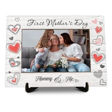 Imagem de KFNER Porta-retrato para o primeiro dia das mães, porta-retratos para mamãe e eu, presentes de primeiro dia das mães para a nova mãe, presentes para a primeira mamãe, lembrancinhas de primeira mãe -33