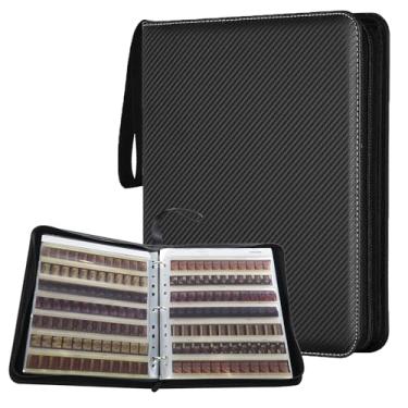 Imagem de YCCLDIPL Caixa de armazenamento de filme de arquivo sem ácido com fichário de 3 anéis, compatível com páginas negativas de 135/35 mm/120/4x5/8x10, protetor à prova de poeira para capas de filme e