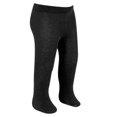 Imagem de Meia Bebe  Meias Calças Kids Infantis Meia Calca Bebê Duck, Preto, PP