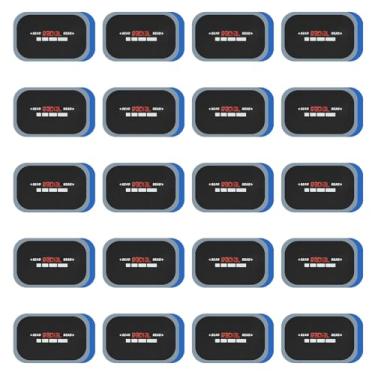 Imagem de ZOSANY Kit de remendo de pneu resistente com 20 peças, adesivos de borracha quadrados, 8 cm x 6,5 cm, kit de reparo de pneu plano e ferramentas de reparo de pneu de tubo para carro, caminhão, trator