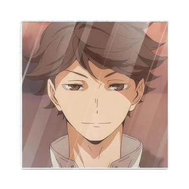 Imagem de Tapete de Copo Acrílico Haikyuu Oikawa Tooru (10cm) - Porta-Copos Redo