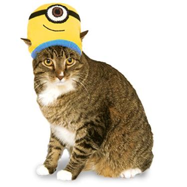 Imagem de Chapéu de tricô para gatos Minion Stuart, NS