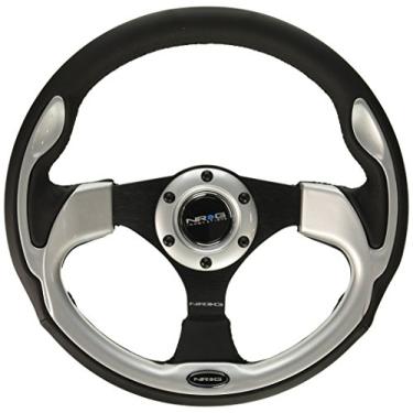 Imagem de NRG Innovations Volante Reforçado RST-001SL (volante esportivo de 320 mm com acabamento prateado)