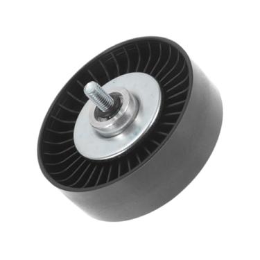 Imagem de VekAuto Polia tensora de correia de transmissão para Volkswagen Touareg 2002-2006 Polia tensora serpentina com arruela de parafuso Nº 077903341G Plástico Preto 1 peça