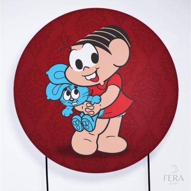 Imagem de Painel Decorativo para Festa 1,30x1,30 metros Vesti Fácil com Elástico Turma da Mônica - Fera Print