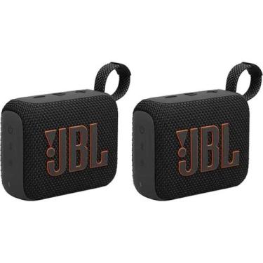 Imagem de Kit 2 Caixa De Som Bluetooth Portátil Go 4 Jbl - Preto