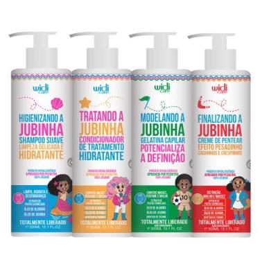 Imagem de Kit Infantil Widi Care Jubinha Shampoo, Condicionador, Creme de Pentea