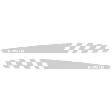Imagem de Kit Adesivo Lateral Kwid - Prata - Jhow Adesivos