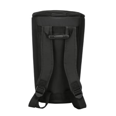 Imagem de Milageto Mochila acolchoada de saco Djembe Proteção respirável Proteção confiável à prova d'água da caixa de transporte de tambor Africano, 10 Inch
