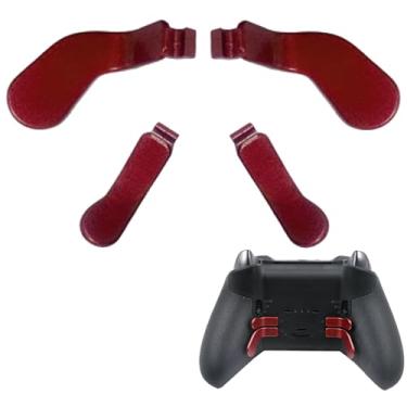 Imagem de 4 PCS Elite Controller Paddles for Xbox One Elite Controller Series 2 Core,Stainless Steel Replacement Paddles Parts for Xbox Elite Controller Series 2 Controller ( Dull Red)