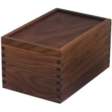 Imagem de Urnas De Cremação Grandes Adultas De Madeira Urnas Funerárias Humanas Tanque Para Cinzas Humanas Nogueira Preta