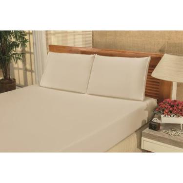 Imagem de Jogo de Cama Bianca Queem 3 pç  Kaqui - MR Enxovais