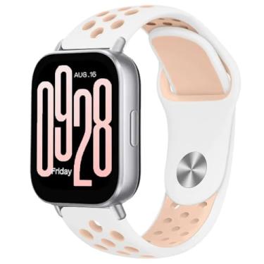 Imagem de Pulseira de Silicone para Redmi Watch 5 Active, acessórios de relógio inteligente, cinto de substituição (White pink sand)