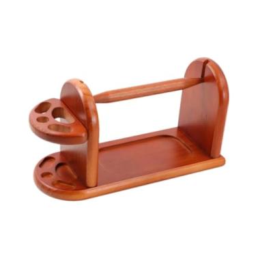 Imagem de Vaveren Suporte de Novelos de Lã de Madeira, Economizador de Espaço, para Crochê, Tricô,