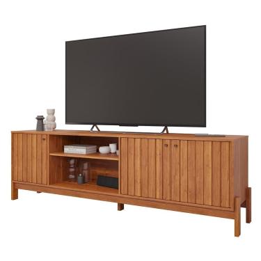 Imagem de Rack Bancada Holanda 205cm Cinamomo Para Tv Até 70? - Permóbili Cinamomo