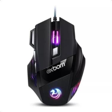 Imagem de Mouse Gamer Óptico Para Jogos e Uso Diário 3.200 Dpi Com Led Rgb Usb C