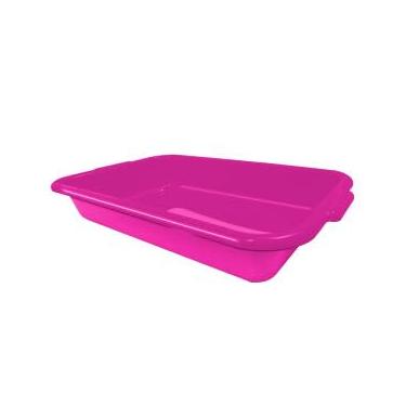 Imagem de Bandeja Higiênica para Gatos Furacão Pet, Design Moderno, 44 x 28 x 7 cm, Rosa