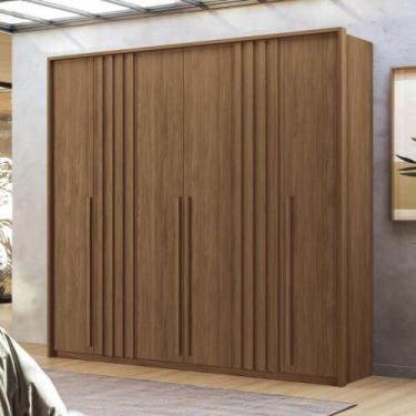 Imagem de Guarda Roupa 6 Portas Israel Jatoba - CASA H