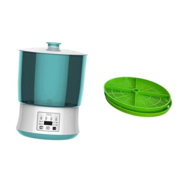 Imagem de Fenteer Máquina de brotos de feijão fabricante de brotos de feijão Natto iogurte kit de abordagem de sementes para gestão de, 2 Camadas