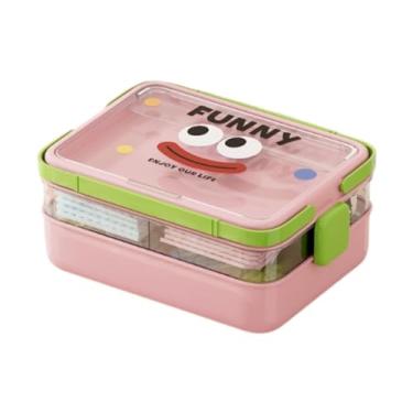 Imagem de MERIGLARE Caixa organizadora para armazenamento de blocos de construção, portátil, para brinquedos pequenos, organizador de brinquedos para crianças, Rosa, 3 Camadas